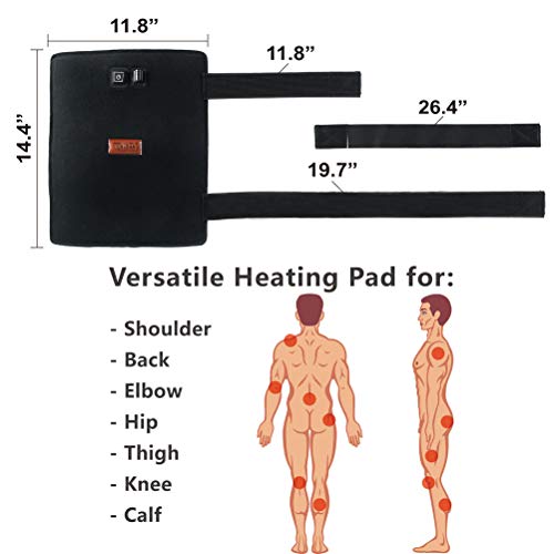 CREATRILL Multifunction Heating Pad for Shoulder, Hip, Back, Knee, Hot Therapy Heated Brace