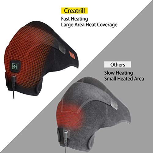CREATRILL Heated Shoulder Wrap, 3 Heat Settings, Heating Pad Support B –  creatrillonline