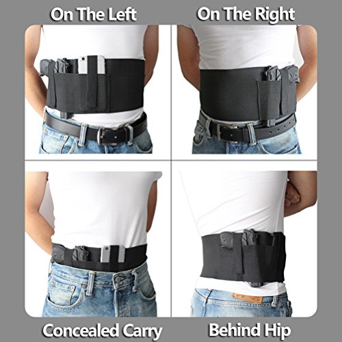 CREATRILL Bundle of Belly Band + Ankle Holster, Concealed Carry with Magazine Pocket
