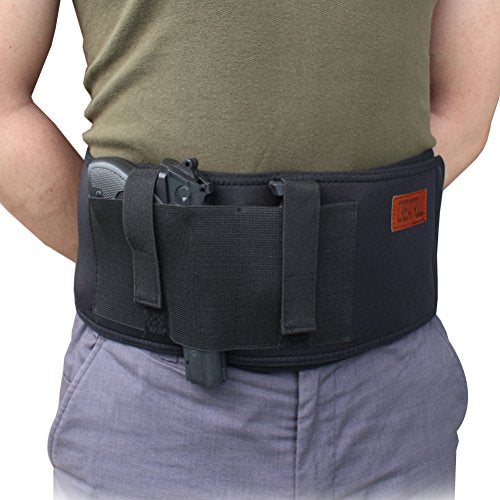 Neoprene Bundle of Belly Band Holster + Ankle Holster for Concealed Carry Pistol Holder for Men Women